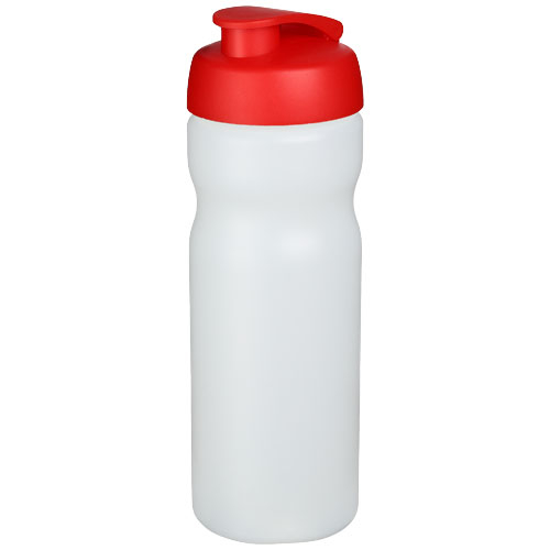 Bidon personnalisable de sport 650ml Baseline® Translucide et Rouge